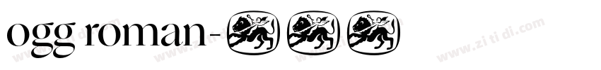 ogg roman字体转换